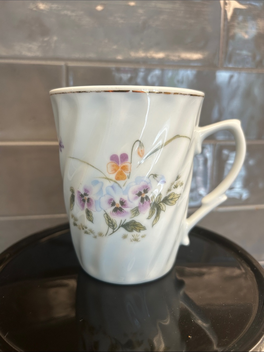 Vintage Lady Gourmet Floral Porcelain Mug